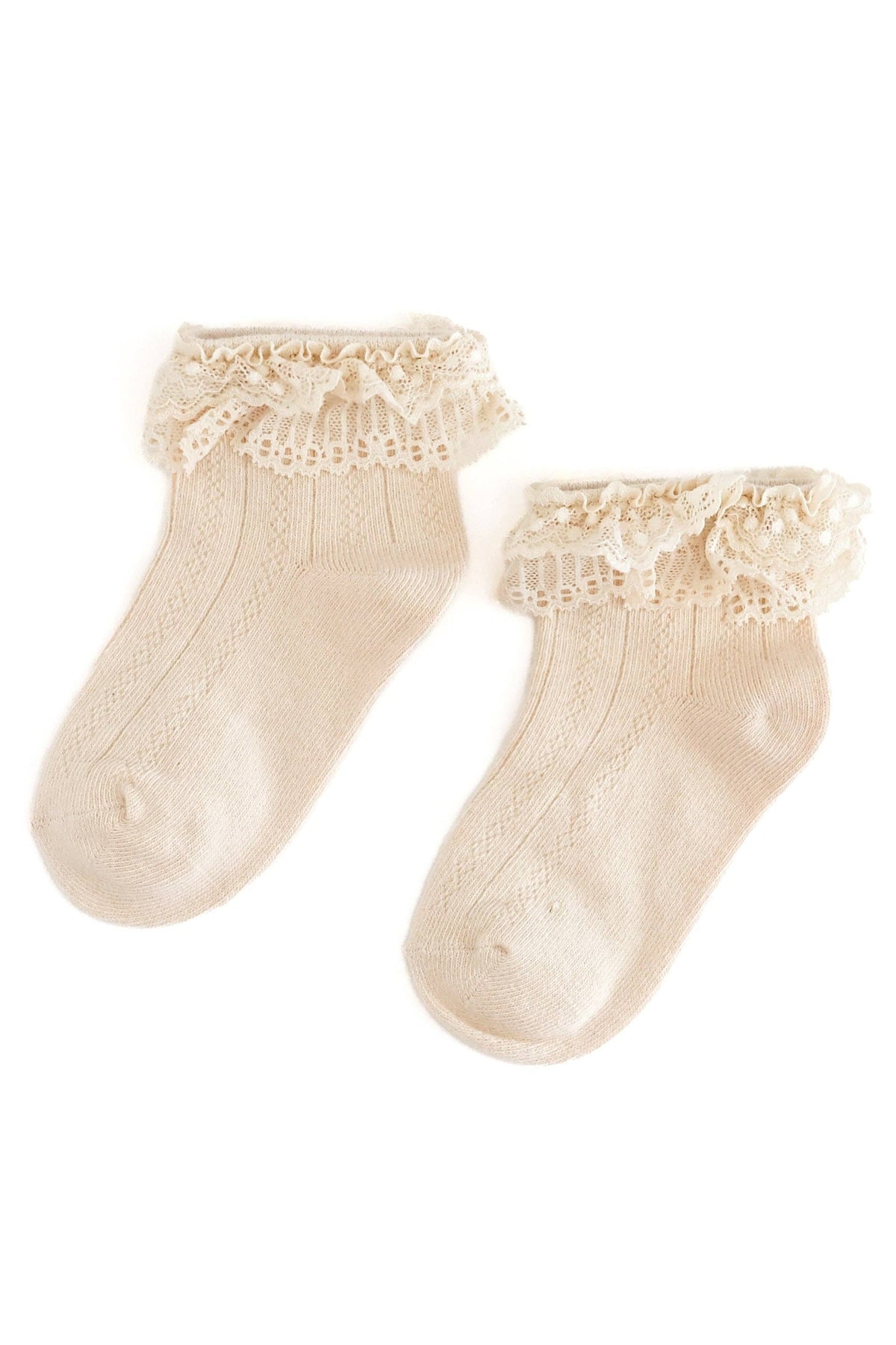 Lace Bobby Socks - Vanilla