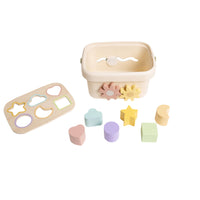 Wooden Shape Sorter Bucket Toy