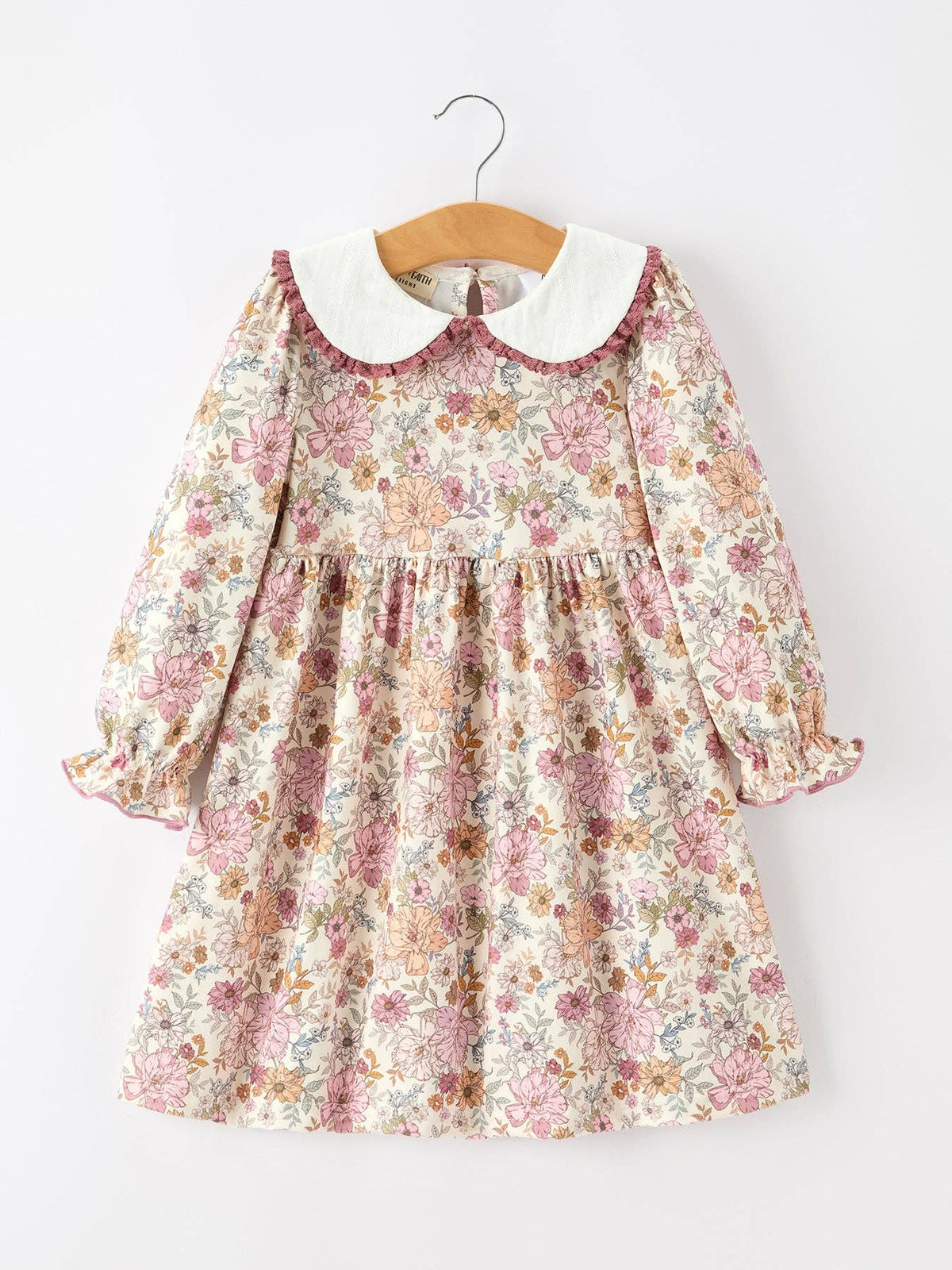 Fall Floral Peter Pan Collar Dress