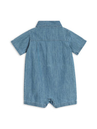Ted Chambray Collared Romper