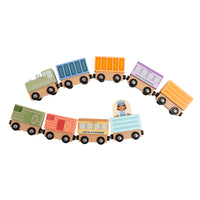 Wooden Magnetic Train Montessori Play Set