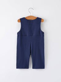 Navy Santa Sleigh Romper