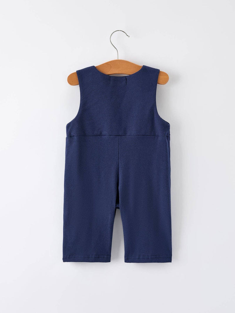 Navy Santa Sleigh Romper