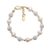 14K Gold Plated Pearl Baby Bracelet - Charlotte