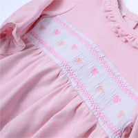 Valentine's Classics Smocked Long Sleeve Bubble