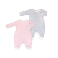 Paty Knit Long Sleeve Solid Color Romper