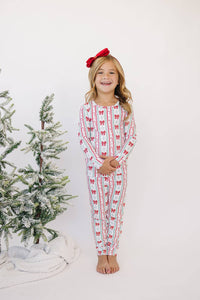 Retro Candy Cane Bamboo Two Piece Set