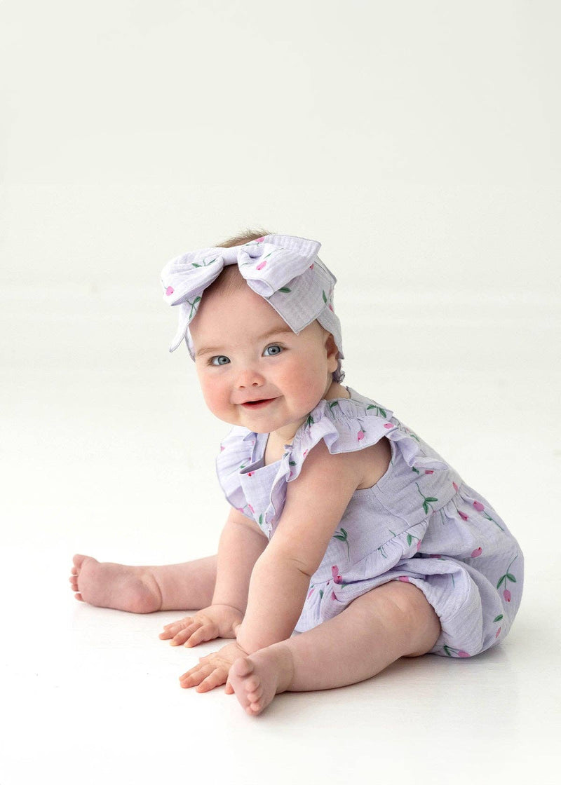 Tiny Tulips Baby Romper