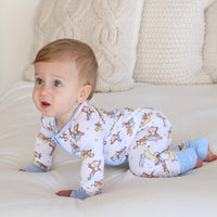 Monkey See, Monkey Snooze Convertible Zip Romper