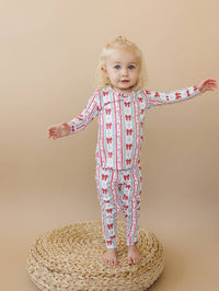 Retro Candy Cane Bamboo Two Piece Set