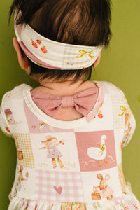Storybook Picnic Long Sleeve Bodysuit Bamboo Dress