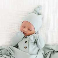 Bailey Ribbed Top Knot Hat - Newborn-3 Month