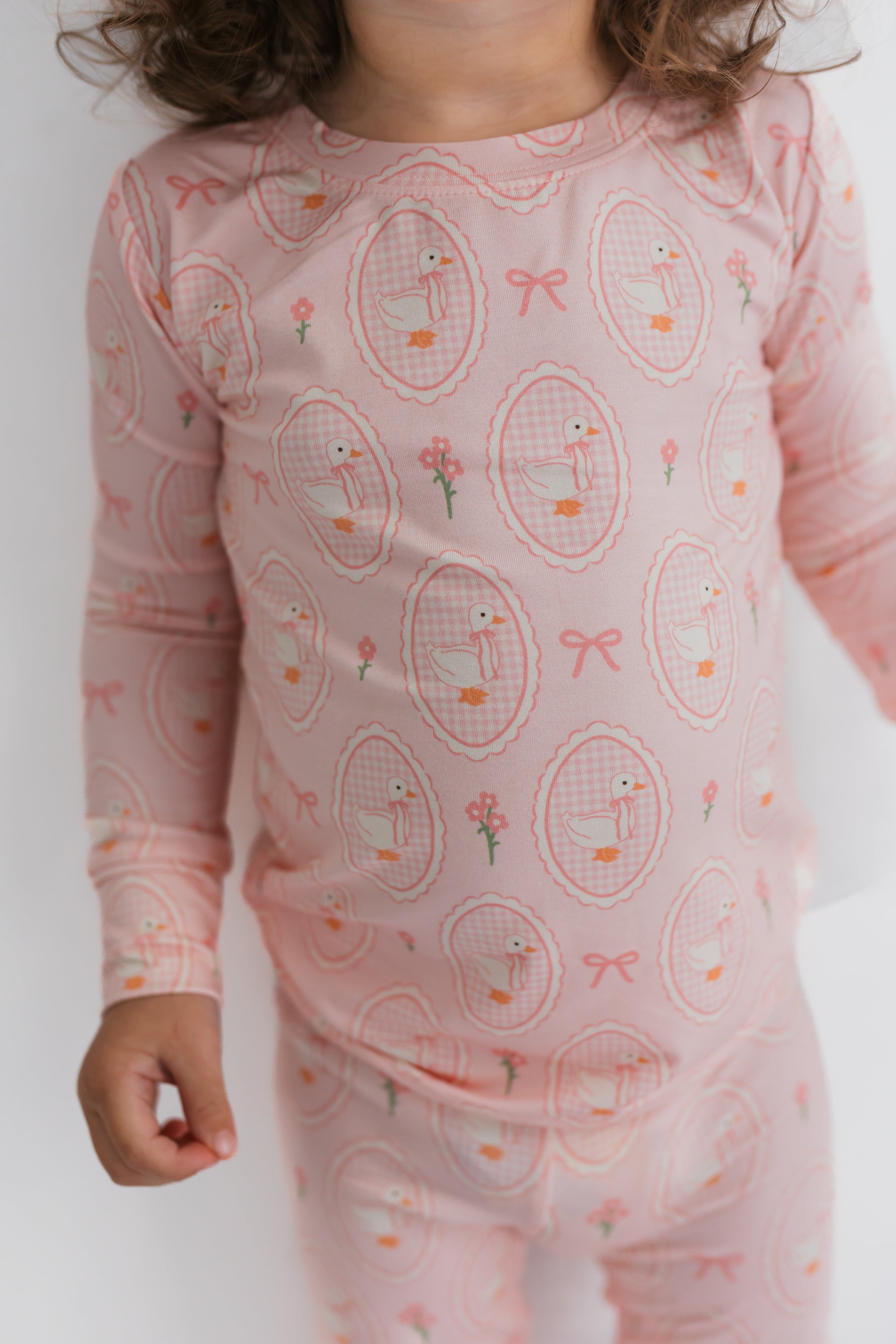 Pink Little Goose Two Piece Set