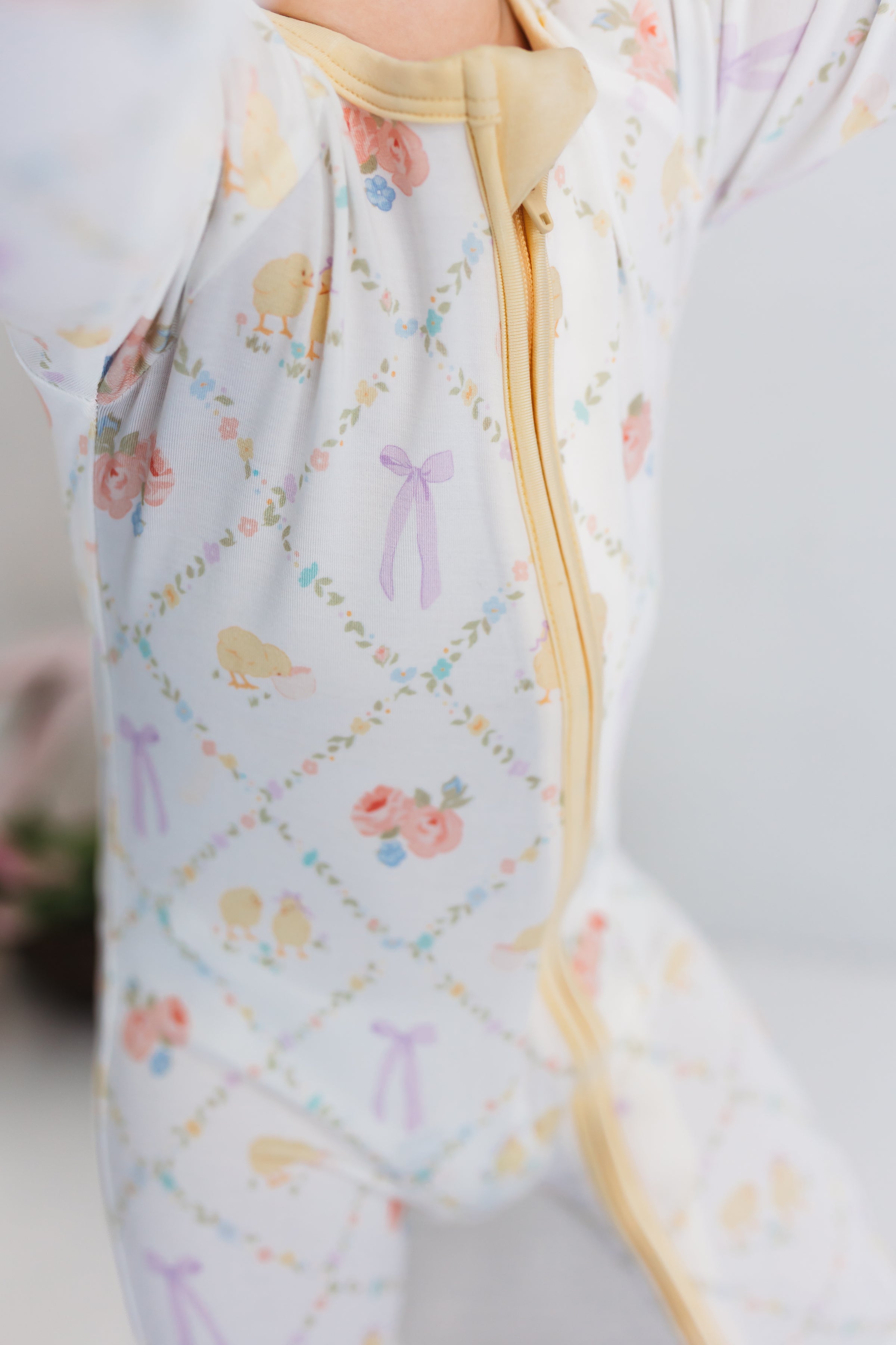 Peep and Petal Zipper Sleeper