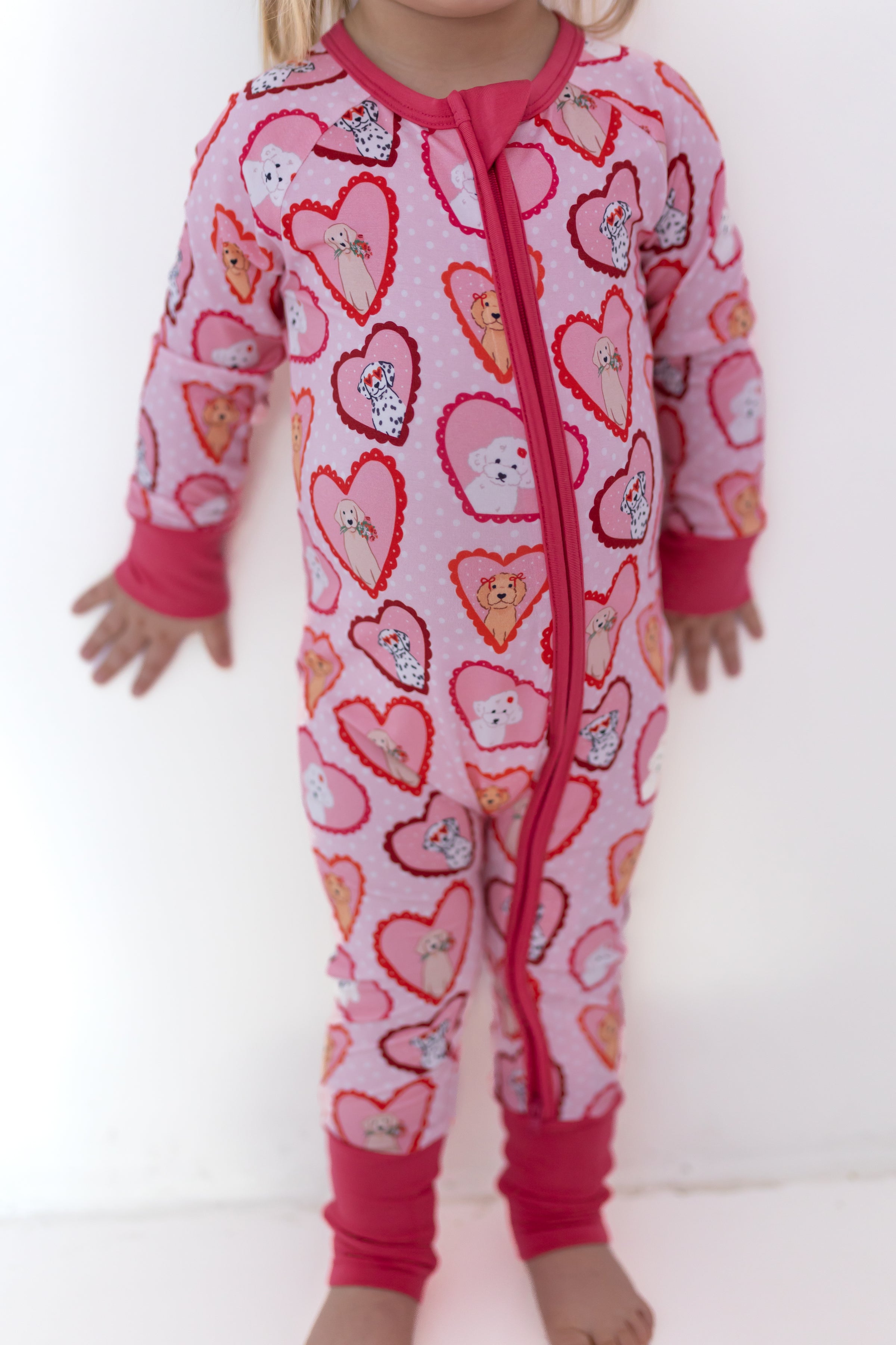 Pink Fur-Ever Zipper Romper