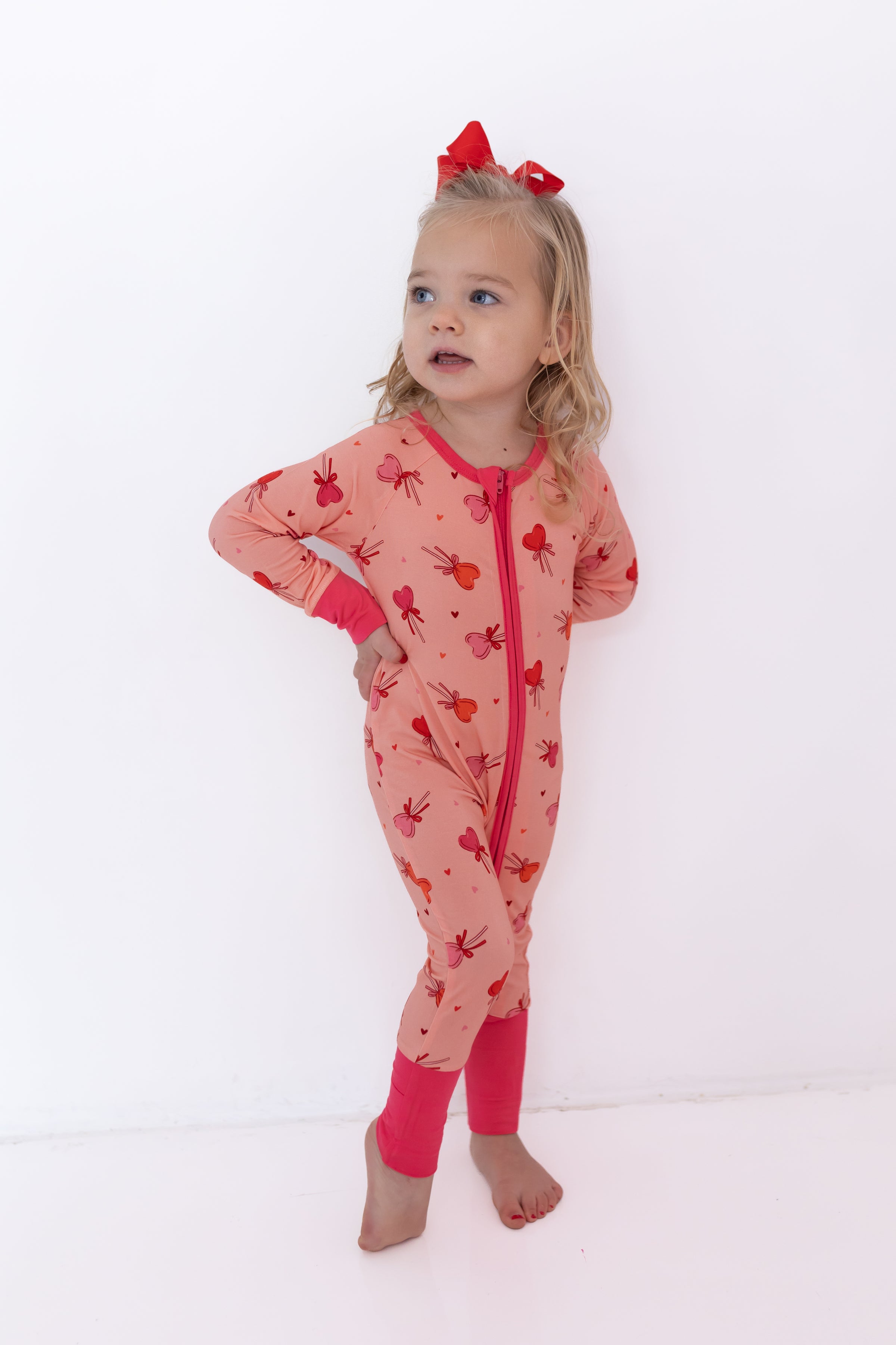 Pink Sugar Rush Zipper Romper