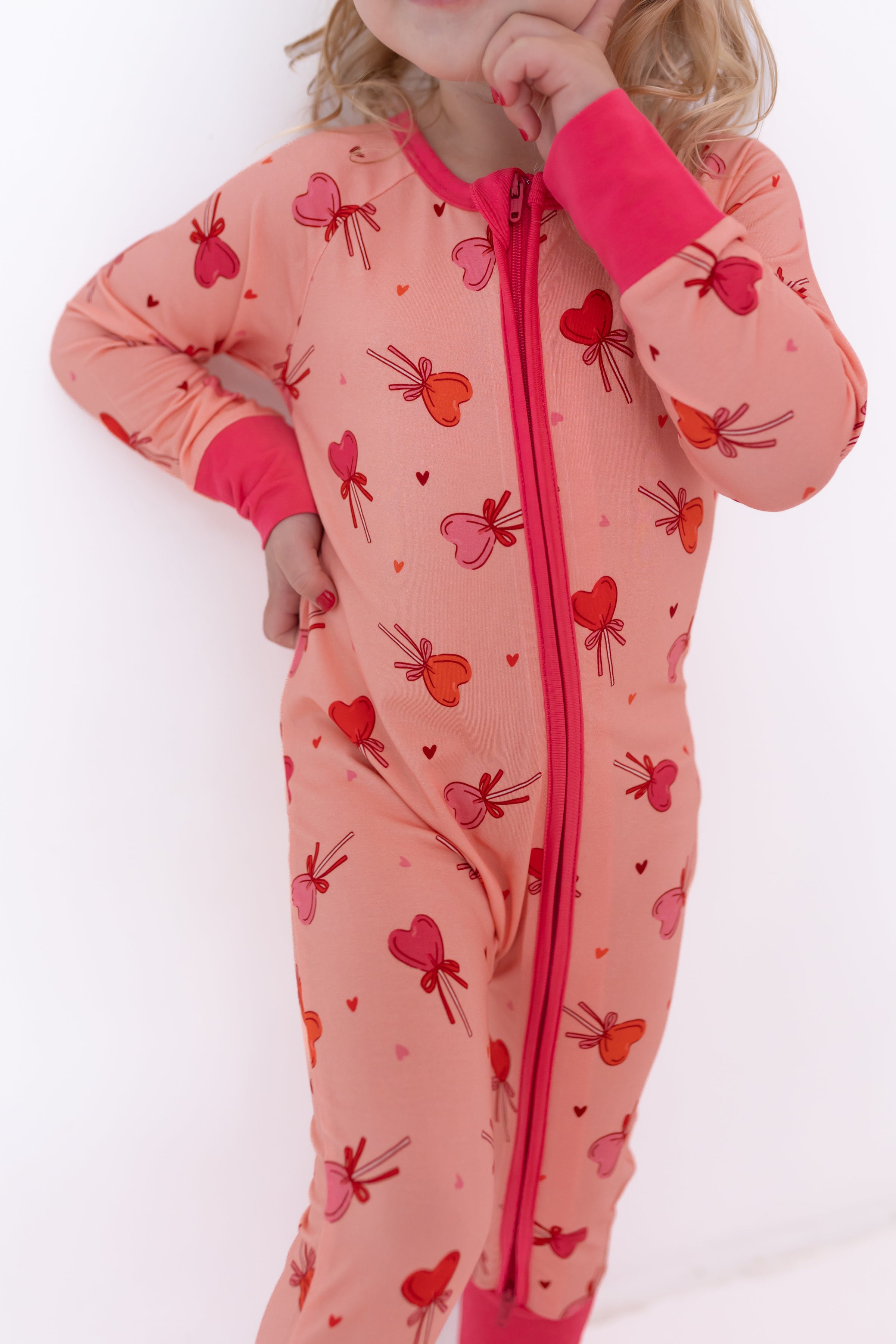 Pink Sugar Rush Zipper Romper