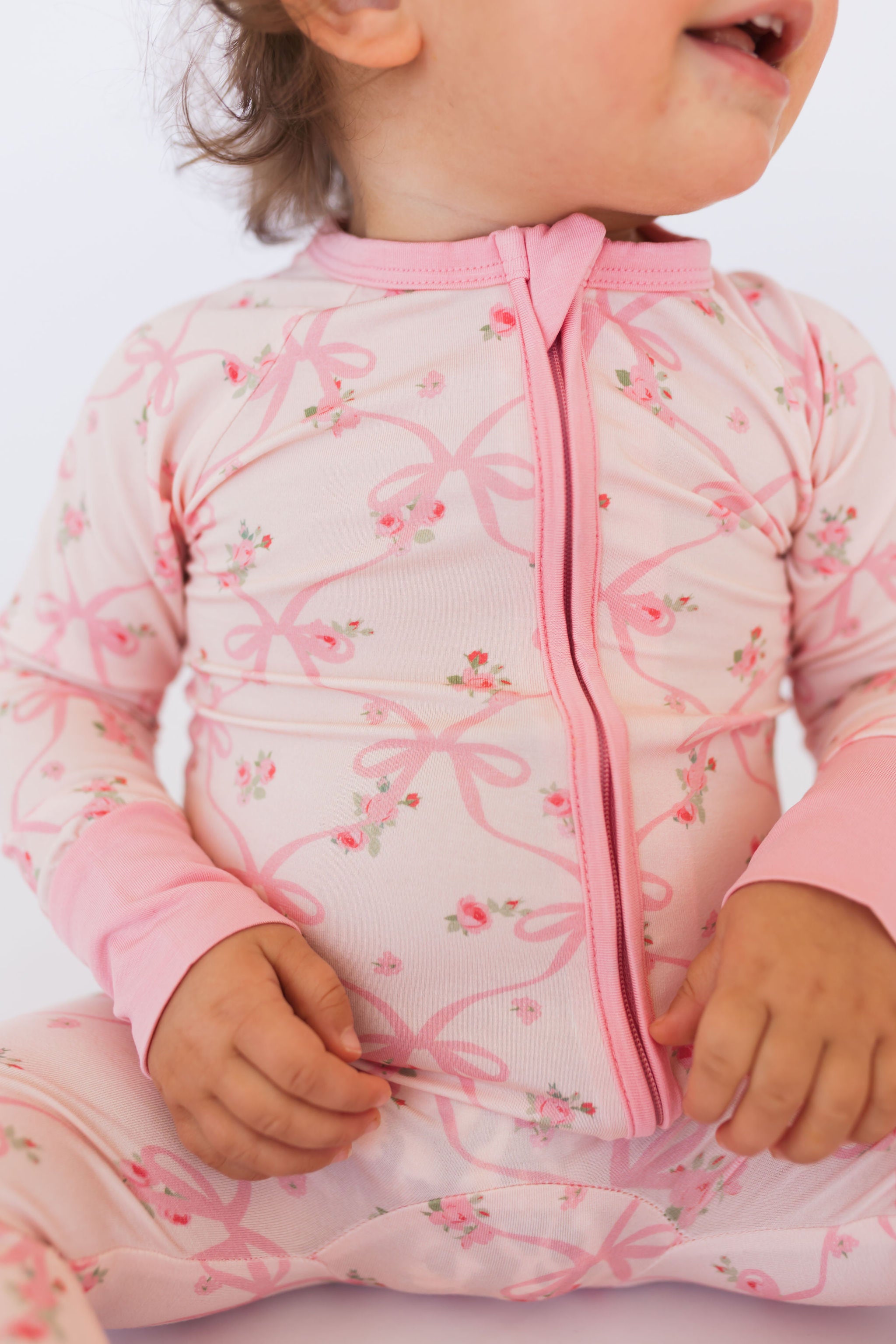 Rosie Bow Zipper Sleeper