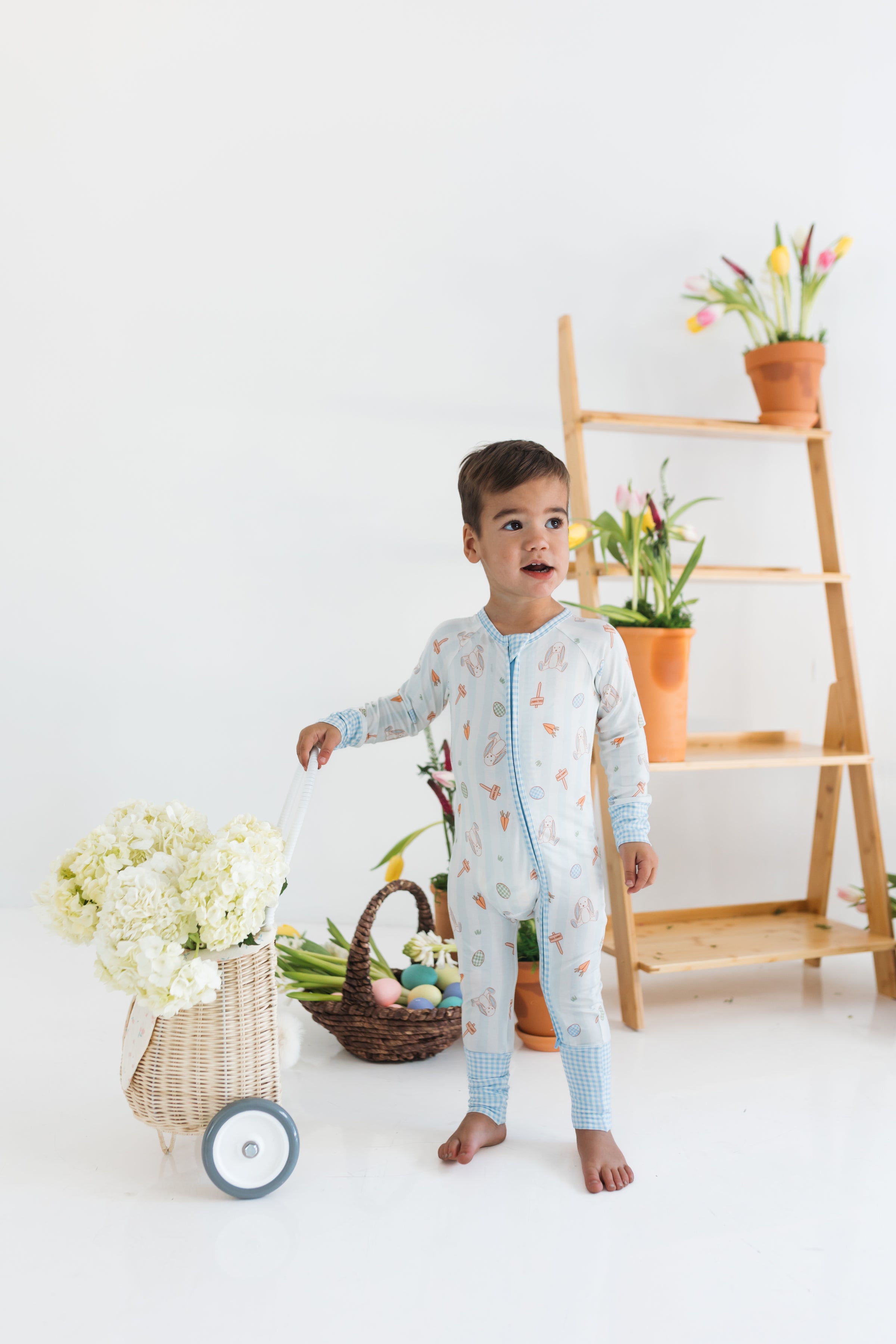 Oliver Rabbit Zipper Romper