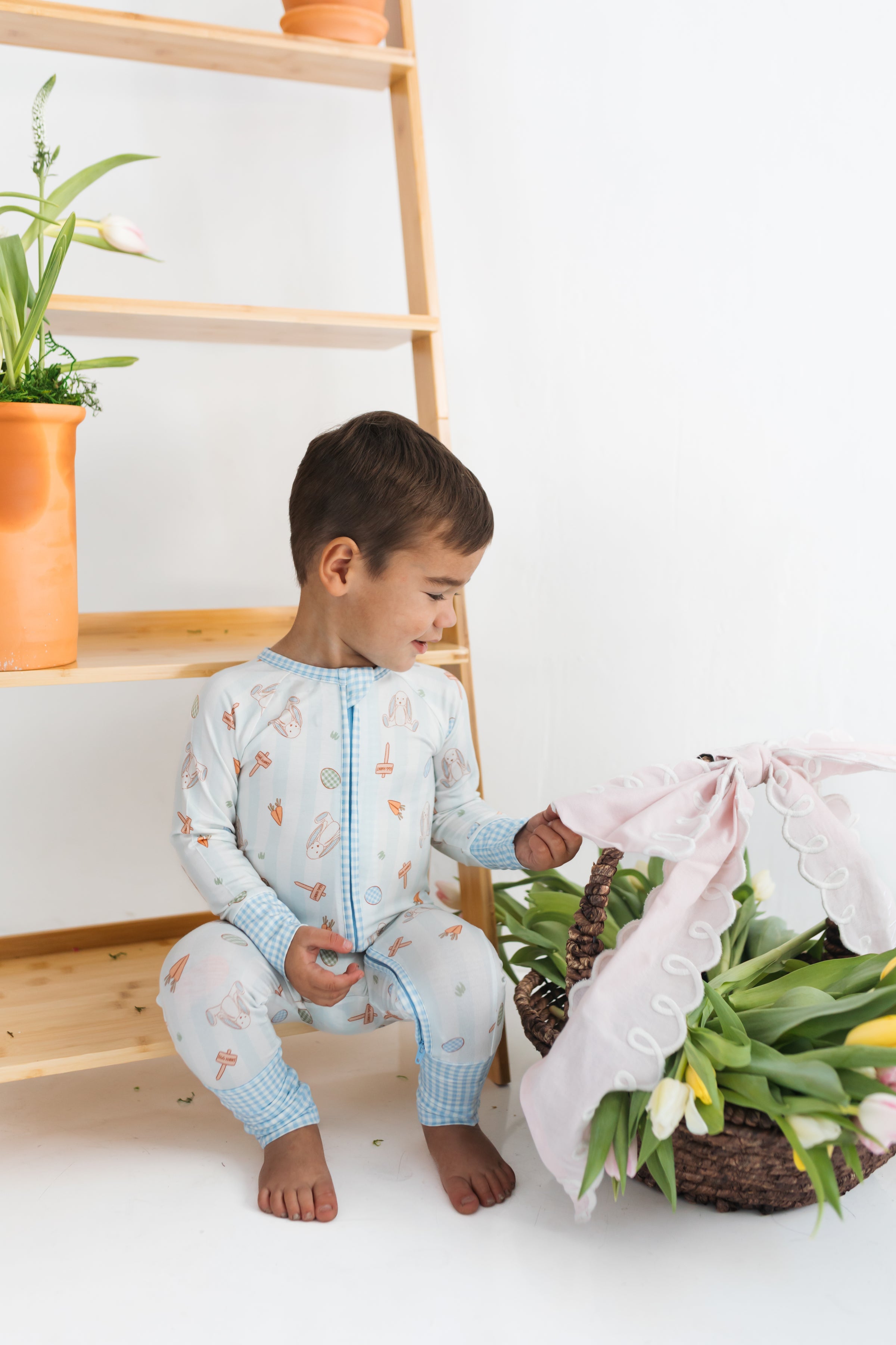 Oliver Rabbit Zipper Romper