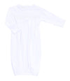 Solid Essentials White Smocked Gown