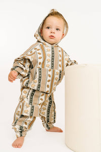 Touchdown Stripe Cargo Hoodie Set