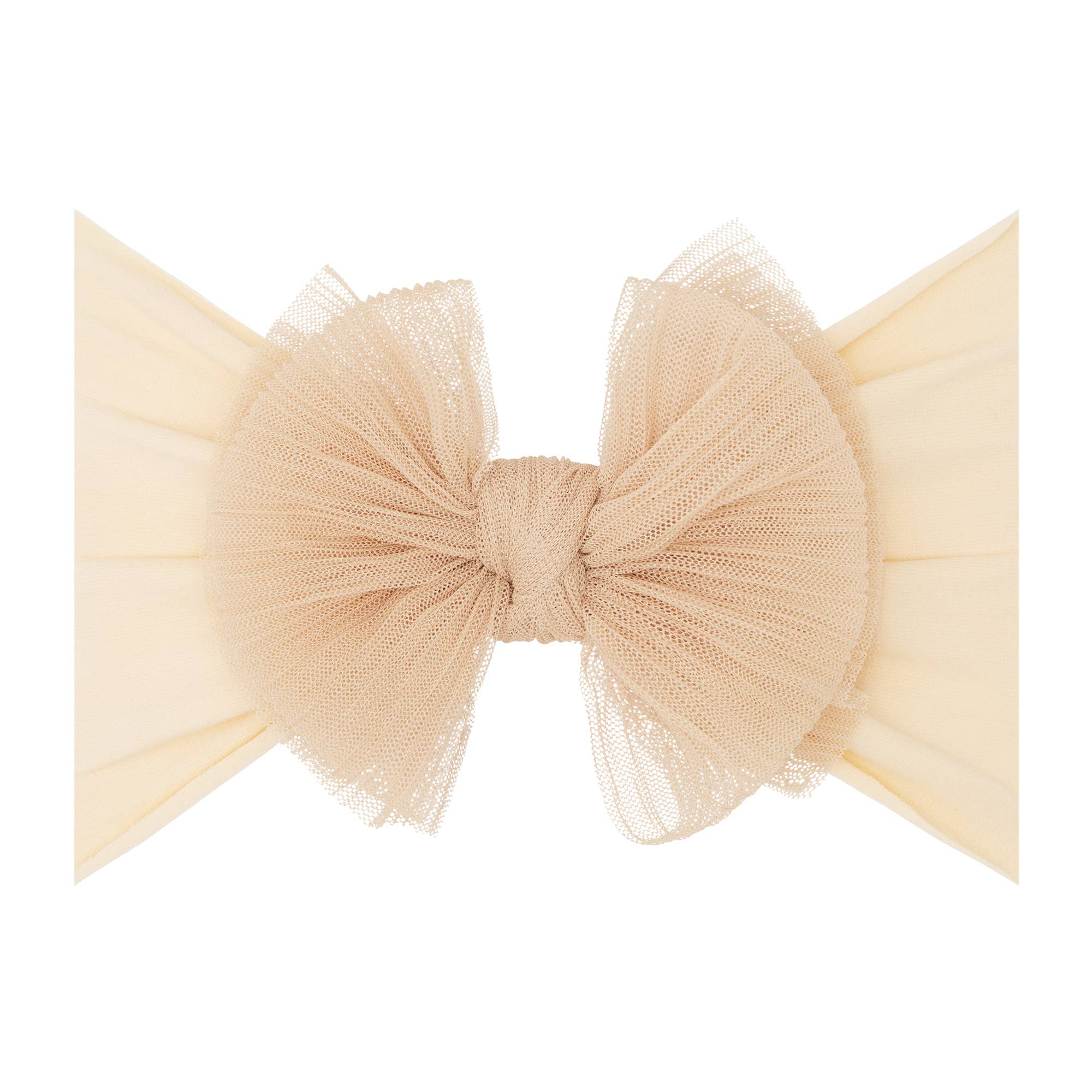 Baby Bling® Tulle FAB® soft nylon headband with tulle bow
