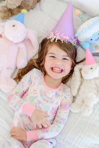 Two-Piece Bamboo Pajamas | Birthday Bash Pink