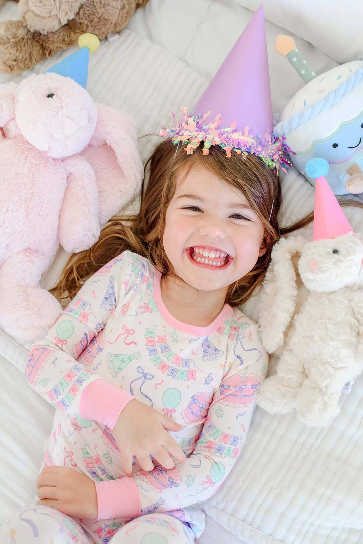 Two-Piece Bamboo Pajamas | Birthday Bash Pink