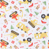 Santa's Construction Crew Zip Footie