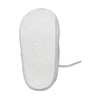 August Crib-White Leather