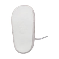 August Crib-White Leather