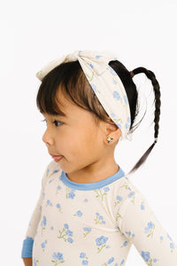 Blue Blooms Bamboo Set