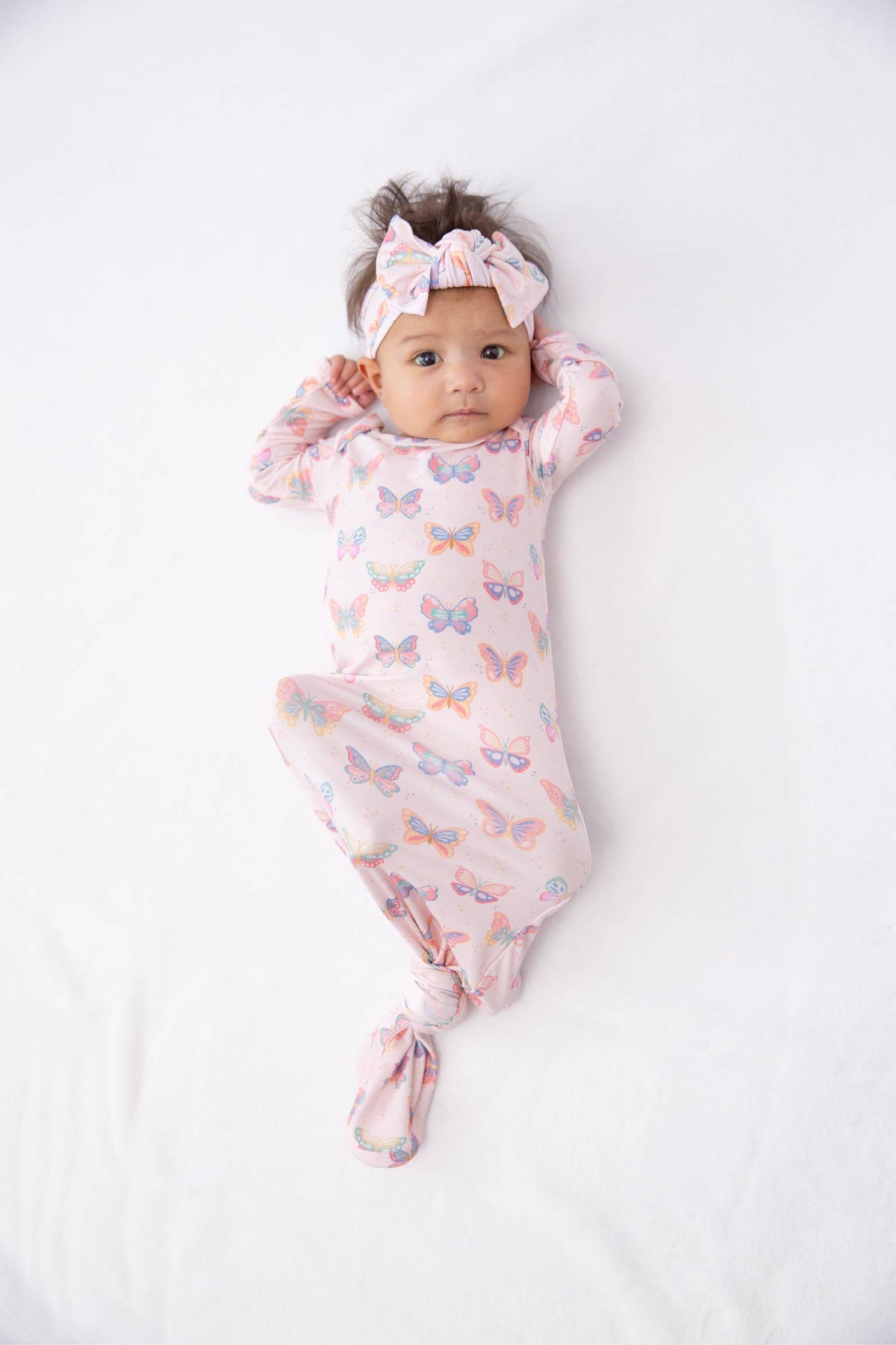 Butterfly Bliss - Knotted Infant Gown