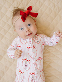 Pink Nutcracker Bamboo Zip Romper