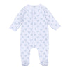 Baby's Teddy Footie - Light Blue