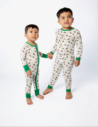 Mallard Drake Ducks-Convertible Zip PJs