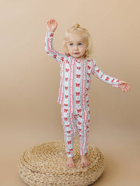 Retro Candy Cane Bamboo Two Piece Set
