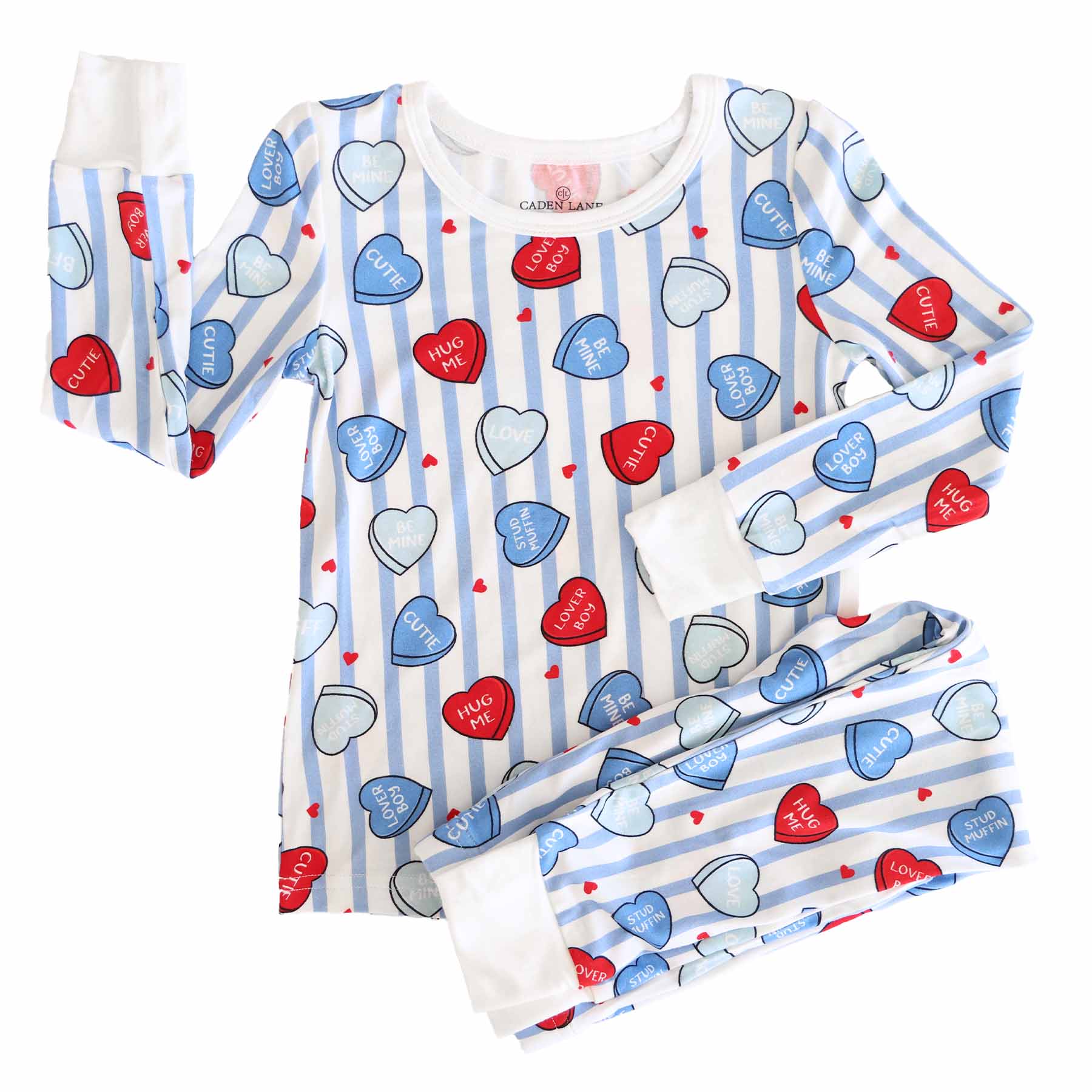Sweet Like Candy Two Piece Pajama Set | Blue