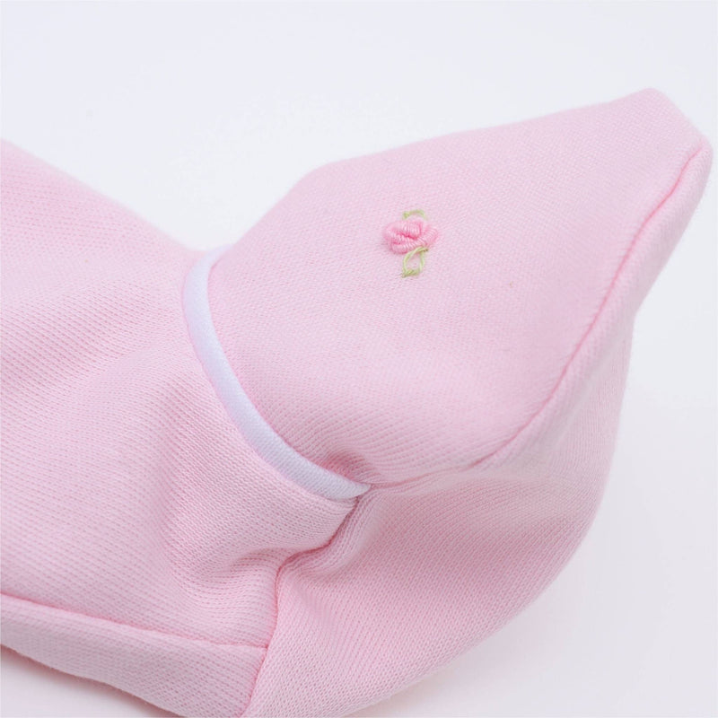 Hazel Smocked Footie - Pink
