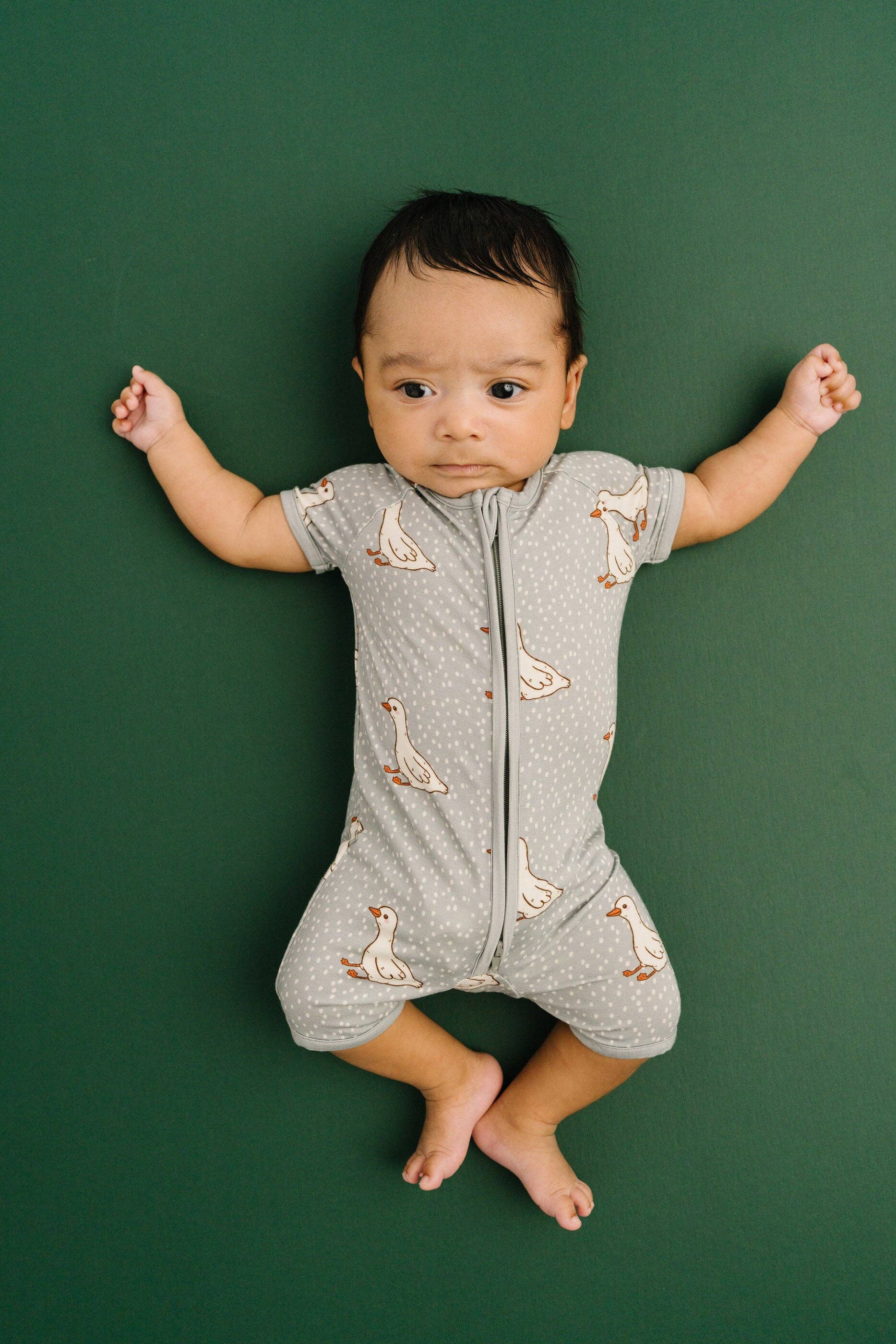 Classic Goose Bamboo Short Romper