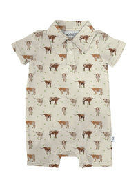 Longhorns Polo Romper