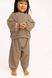 Espresso Stripe Sweatsuit