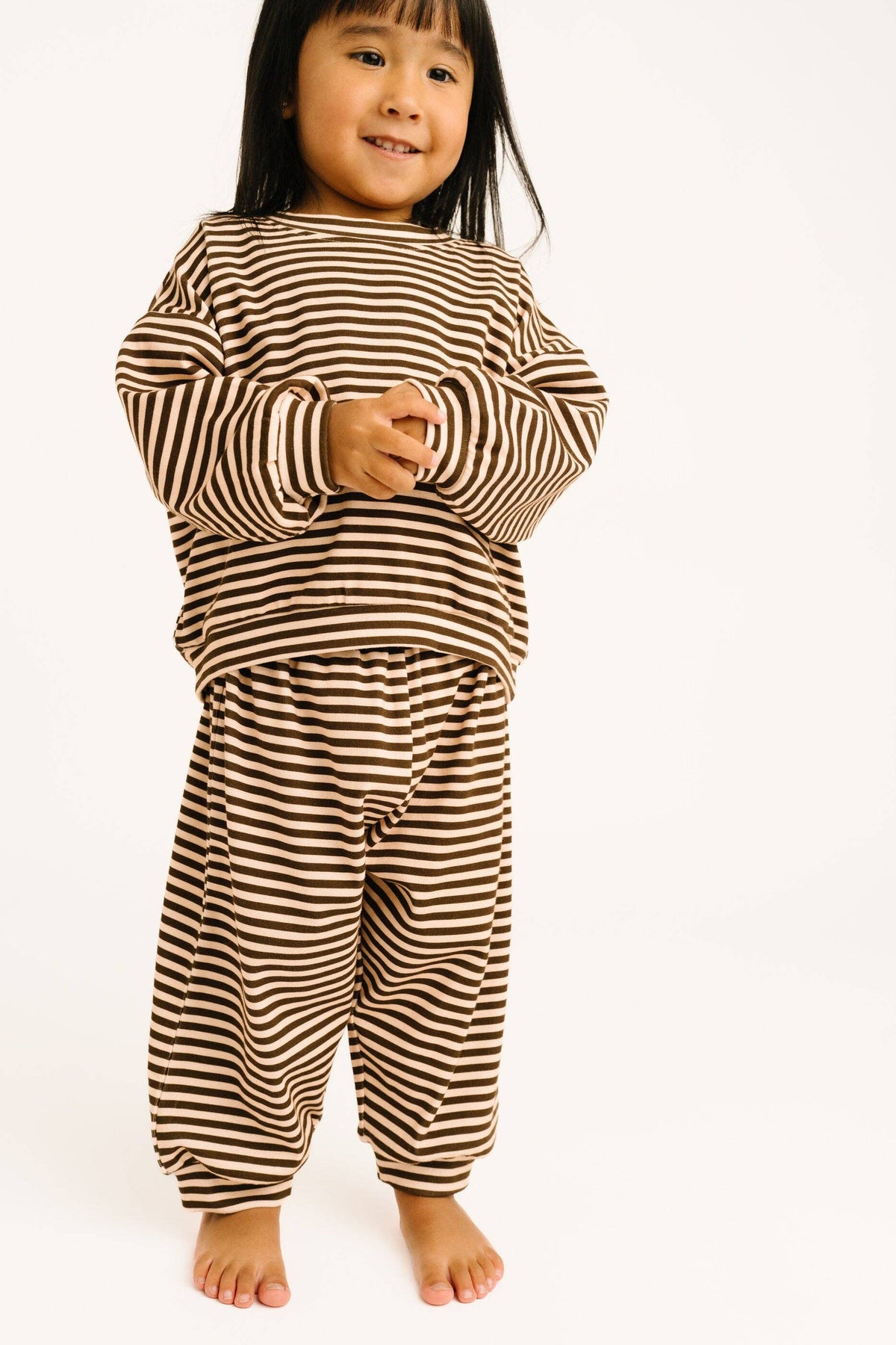 Espresso Stripe Sweatsuit