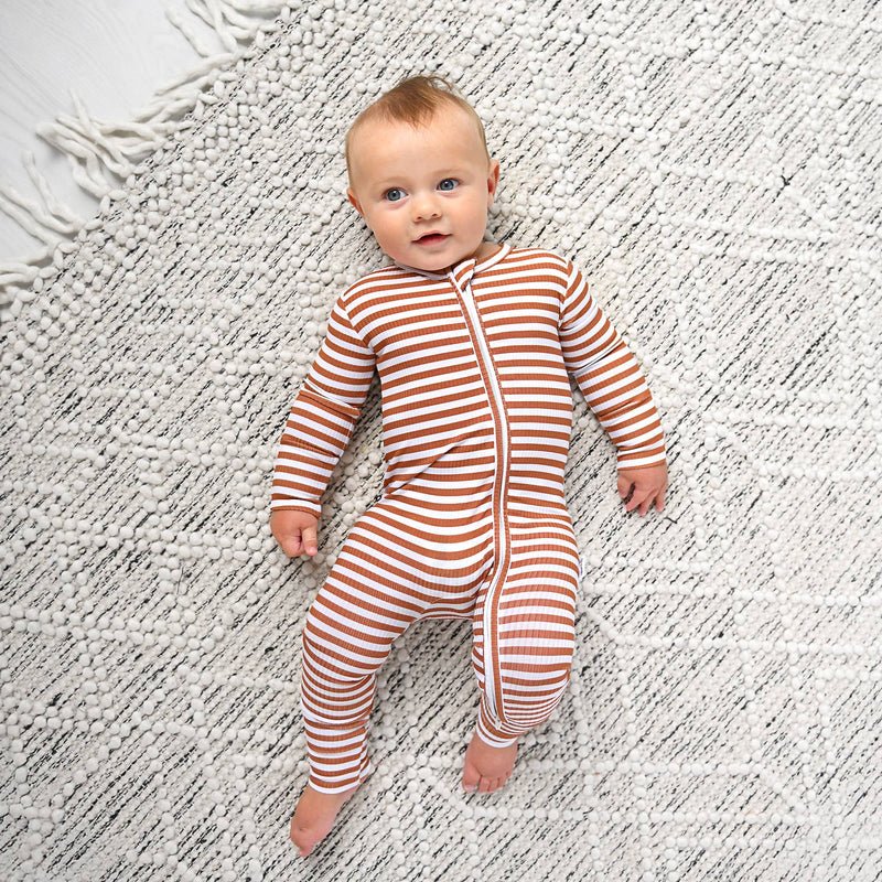 Chase Brown Ribbed Sleeper