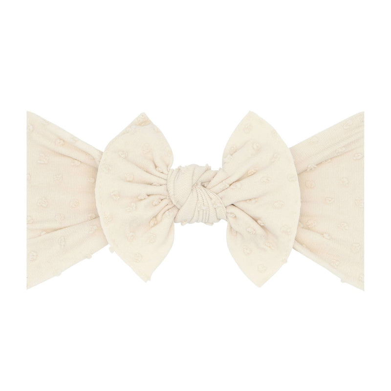Baby Bling® Shabby Dot Knot soft nylon headband
