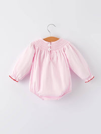 Heart Smocked Embroidery Bubble