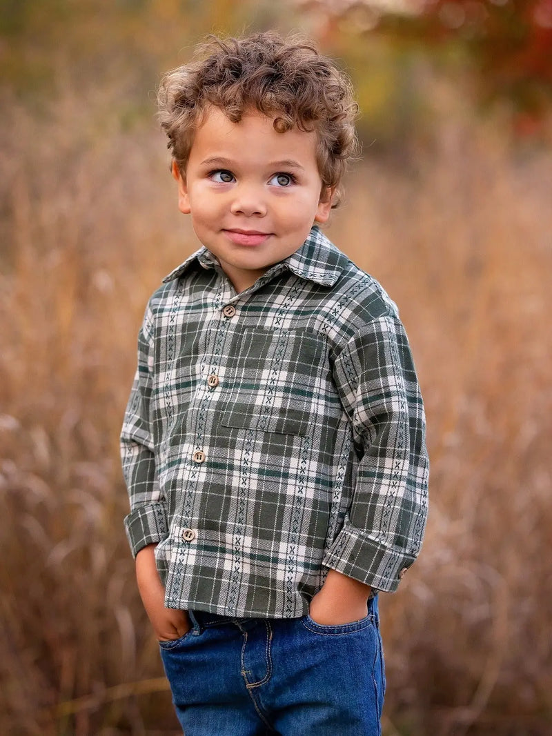 Oliver Plaid & Pine Shirt