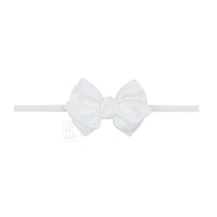 Pantyhose Headband w/ Mini Euro Bow
