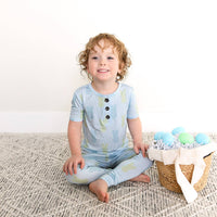 Sage Bunny TWO PIECE Easter Bamboo Lounge Set Kids Clothing